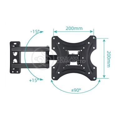 Imagem de Suporte De Tv Articulado Para Painel E Parede De 14" à 42"