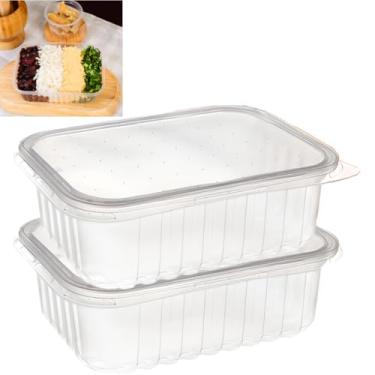 Imagem de Pote 1000ml Retangular com Tampa de Plástico Transparente Reutilizavel Marmita Fitness Frezzer Microondas Resistente 24 unds