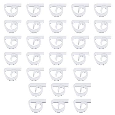 Imagem de 30 peças de clipes de toalha de mesa de plástico transparente, clipes de toalha de mesa transparentes para fixação de toalha de mesa, grampos de toalha de mesa de piquenique para ambientes internos e