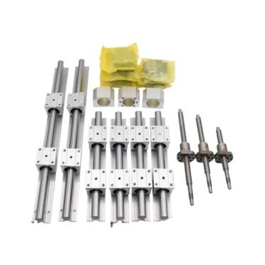 Imagem de Guia linear de trilho linear de 3 eixos 4aixs 20 mm SBR20 e parafuso esférico de 16 mm SFU1605 SFU1610 conjunto para roteador CNC (350-750-1550, SFU1610 SBR20UU)