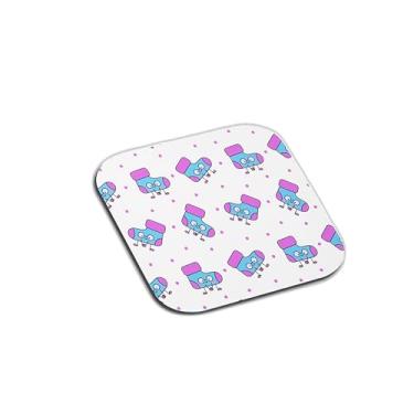 Imagem de Porta Copos Com Ilustração Personalizada Calça Feliz e Bonita - Tamanho 9x9 cm