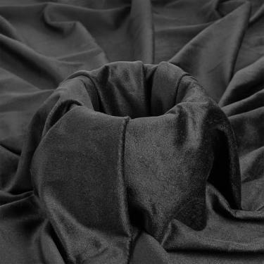 Imagem de NBEADS Pano de polimento de prata de 3,28 m, pano de prata antimanchas de 154 cm de largura, pano de polimento de luxo, pano de limpeza de joias para talheres Talheres, polimento de ourives, preto