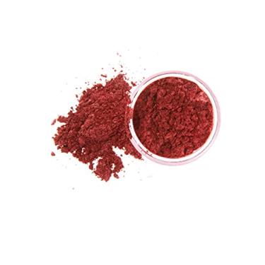 Imagem de Slice of the Moon | Pó de mica mineral natural vermelho vinho piscante, 25 g | para uso pessoal ou profissional - cosméticos, projetos de resina epóxi, esmalte, sabonetes, bombas de banho e projetos de arte