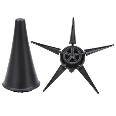 Imagem de Generic Suporte de Clarinete Portátil Dobrável Suporte de Chão de Flauta de 5 Pernas para Tocadores de Instrumentos de Sopro Plástico ABS Liga de Zinco Preto 7,5 X 3,9 pol. para Músicos