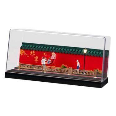 Imagem de EHJRE Vitrine de Mesa para Miniaturas de Carros em Escala 1/64 com Poste de Iluminação.