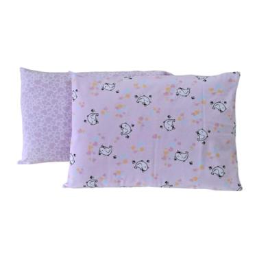 Imagem de Fronha para Travesseiro de Bebê Kit c/2 un 28cm x 40cm Algodão Estampadas Bublim (Rosa Passarinha)