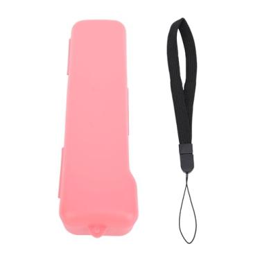 Imagem de Capa protetora adequada para câmera de ação de bolso 3 Protetor de câmera portátil anticolisão e antiarranhões com alça ajustável e acolchoamento interno macio para uso externo (Rosa)