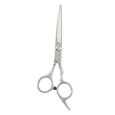 Imagem de Tesouras profissionais de corte de cabelo – Tesouras afiadas de aço inoxidável para salão de beleza e uso doméstico, tesouras de desbaste de barbeiro para homens e mulheres (prata) (corte)