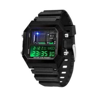 Imagem de Relógio Esportivo Digital Multifuncional À Prova D'Água Para Homens SA