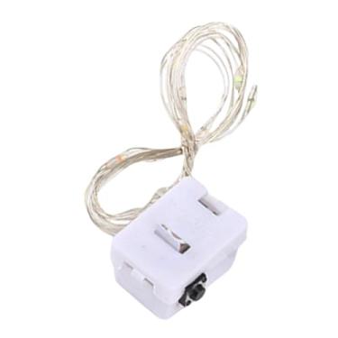 Imagem de Generic Luzes de fada à prova d'água, 2 m, versáteis, com 20 LEDs, alimentadas por bateria, para festas, ambientes internos e externos, aniversários, Luz Branca