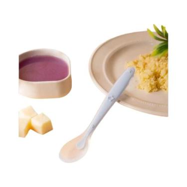 Imagem de Conjunto De Colheres De Silicone Para Bebês Em 9 Cores Com Padrão De E