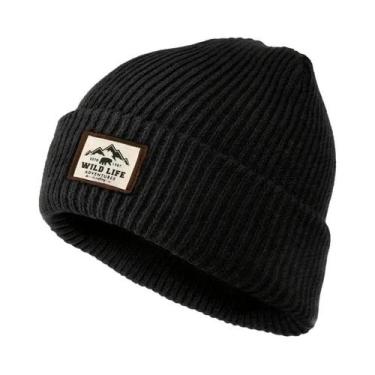 Imagem de Chapéu de malha quente jacquard listra proteção de ouvido quente na mo