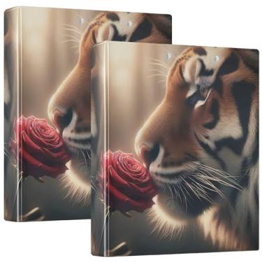 Imagem de Fichários personalizados de 3 anéis de 3 cm com 3 anéis para 200 folhas, 3 pastas de anéis, 31,5 x 27 x 6 cm, pacote com 2