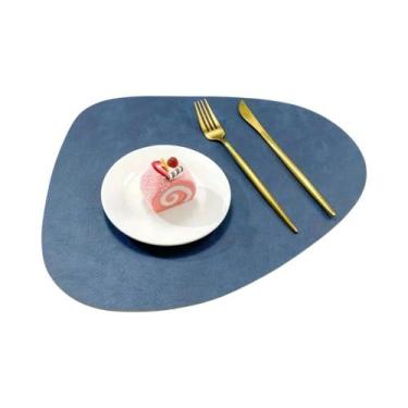 Imagem de Protetores De Mesa Em Couro PU Impermeável, Porta-Copos Para Café, Fác