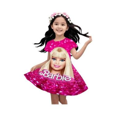 Imagem de Vestido Infantil De Verão Com Estampa De Desenho Animado Barbie, Casua