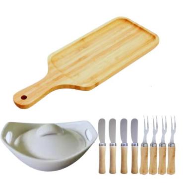 Imagem de Tábuas Petisqueira com Utensílios Para Servir Petiscos 10 Peças - Pape