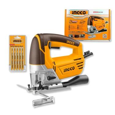 Imagem de Serra TicoTico JS80028Ingco 800W Até 3000RPM Corte Madeira 100mm Aço A