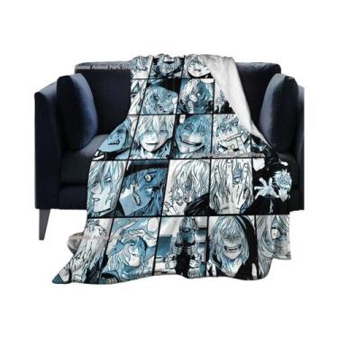 Imagem de Cobertor De Flanela Shigaraki My Hero Academia Super Macio E Aconchega
