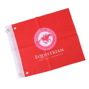 Imagem de TOPINCN Bandeiras de Treinamento de Cavalo, 2 Peças, Bandeiras Leves de Treinamento Equestre de árbitro Com Cor Brilhante e Atraente para áreas Externas Seguras (Vermelho)