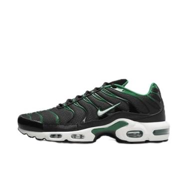 Imagem de Nike Tênis masculino Air Max Plus, Goma malaquita preta e branca marrom claro, 42