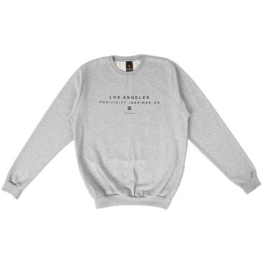 Imagem de Moletom Masculino Desayner Los Angeles Cinza Mescla-Masculino