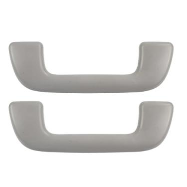 Imagem de Alça de segurança para teto interno, apoio de braço, corrimão, tração manual, compatível com Toyota Corolla 2008-2013/Yaris/Vios 2008-2013/Rav4 2005-2012(2 Front Light Grey)