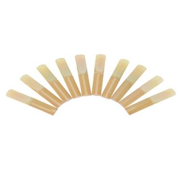 Imagem de Palhetas de Bambu Tradicionais para Clarinete Bb Caixa com 10 Som Bom Fácil Armazenar