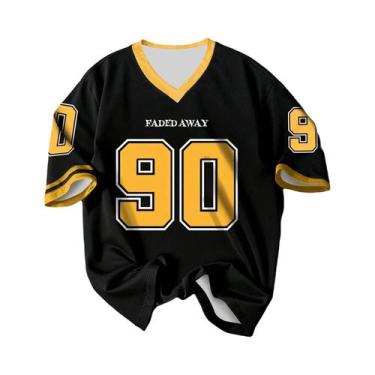 Imagem de Camiseta Esportiva Masculina Oversized De Secagem Rápida Com Estampa, 