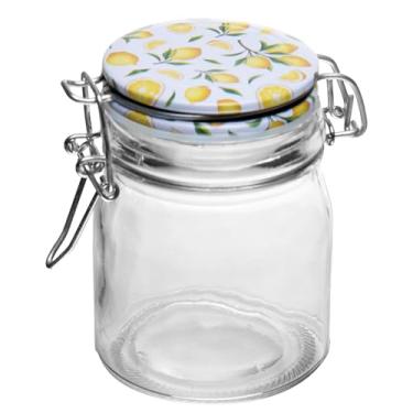 Imagem de LYOR - Pote Hermético com Tampa Branca e Clipe em Metal Siciliano 200ml Vidro