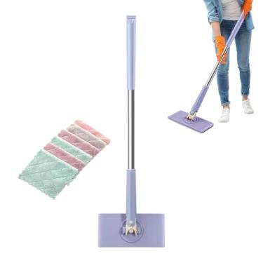 Imagem de Esfregão de Limpeza Mini,Ergonómico com Cabeça Giratória de 360 Graus para Limpeza | Ferramenta de Mini,Para Casa Interior Cantos Família Adultos Mulheres