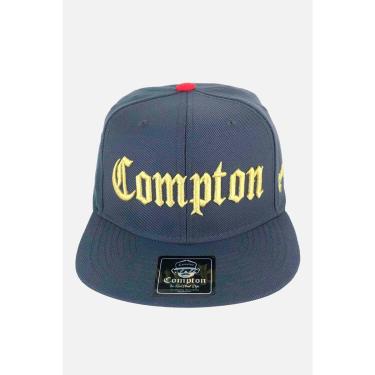 Imagem de Boné Compton Aba Reta Snapback Classic Cinza-Unissex