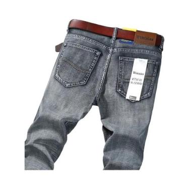 Imagem de Calças Jeans Masculinas Casuais De Negócios Com Stretch Para Primavera