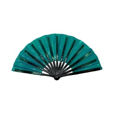 Imagem de Leque De Mão Colorido E Dobrável Para Festivais De Dança, Leque Decora
