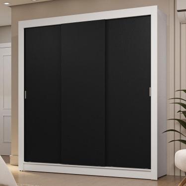 Imagem de Guarda-Roupa Casal 3 Portas de Correr Sublime Madesa