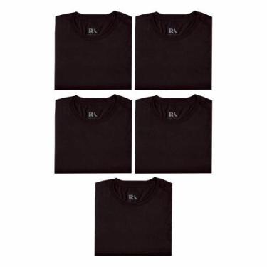 Imagem de Kit 5 Camisetas Básicas Reserva, M, Preto