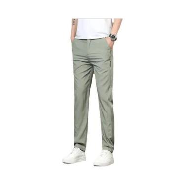 Imagem de Calças De Golfe Masculinas Para Primavera E Outono, Elásticas, Respirá