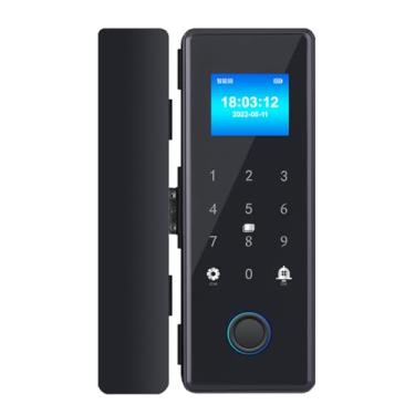 Imagem de Horett Smart WiFi Lock Fechadura de porta com impressão digital Tela colorida de 1,77 polegadas Tuya APP Controle Senha Cartão IC Chave temporária Trava de gancho duplo 2,5D Painel acrílico 100