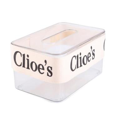 Imagem de Zerodis Suporte para Caixa de Tecido Transparente Porta-lenços Dispensador de Toalhas Com Tecido Elástico Abertura Grande Adequado para Escritório Cozinha Banheiro Suporte para Caixa de Transparente