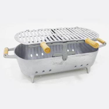 Imagem de Churrasqueira Portátil Redonda Cinza