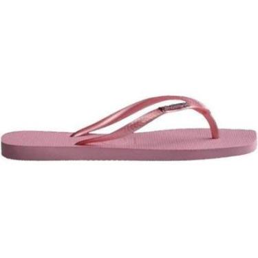 Imagem de CHINELO FEMININO HAVAIANAS SLIM SQUARE LOGO MET 4148257-Feminino