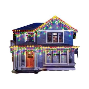 Imagem de Luzes De Cortina De Fadas À Prova d'Água Para Exterior Com 8 Modos, De