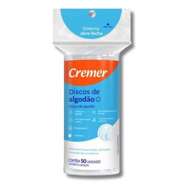 Imagem de Discos De Algodão Hidrófilo Pacote 50 Unidades Cremer