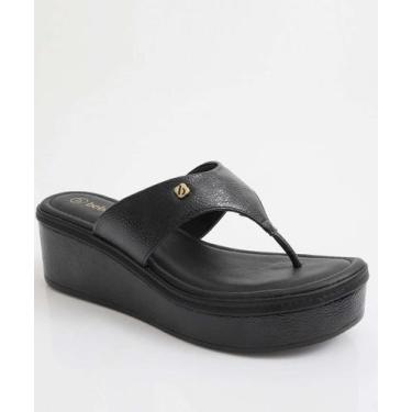 Imagem de Tamanco Feminino Flatform Bebecê Preto-11060, 35, Preto
