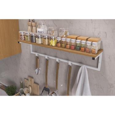 Imagem de Prateleira De Cozinha Industrial Li042 Canela-branco - Kappesberg