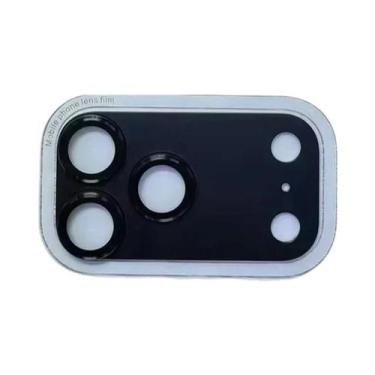 Imagem de Capa Protetora De Lente De Câmera Em Metal Liga Preta Para iPhone 17 p