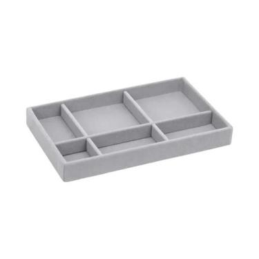 Imagem de Organizador De Joias Empilhável Em Veludo, Caixa De Exibição Portátil 