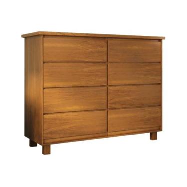 Imagem de Cômoda Classic 8 Gavetas Madeira maciça - Moveis Nathalia