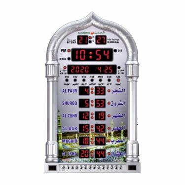 Imagem de Relógio de parede Relógio de mesa simples com display LED e calendário