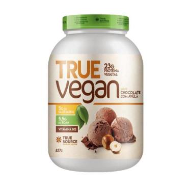 Imagem de True Vegan Proteína Vegana Isolada 837g True Source, Chocolate com ave