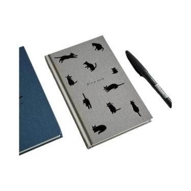 Imagem de Caderno Diário Semanal Japonês B6 Com Design De Gatinho E Cachorrinho 